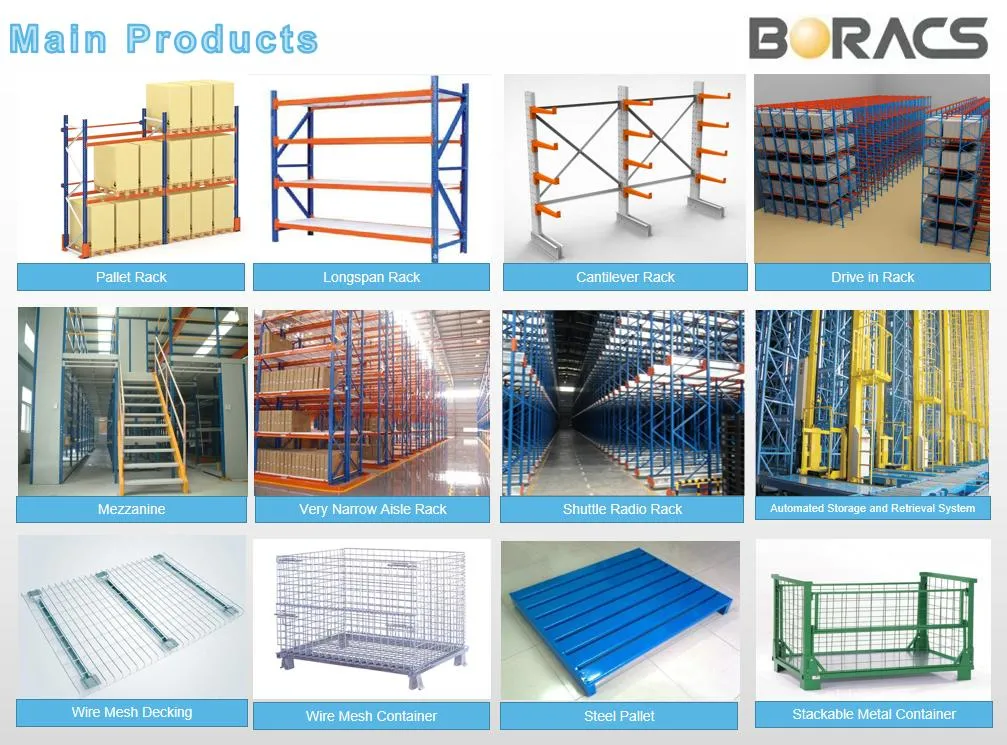 OEM Heavy Duty Industrial Galvanized Welded Steel Warehouse Storage Wire Mesh Panels Decking for Pallet Racking