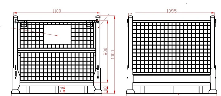 Wire Metal Cage Pallet Stillage