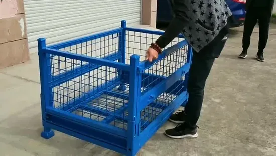 Cheap Wire Mesh Box Cage Metal Bin Storage Container