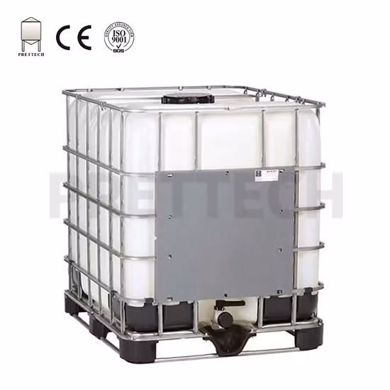 Пластиковый контейнер-цистерна IBC на 275 галлонов для хранения химических жидкостей