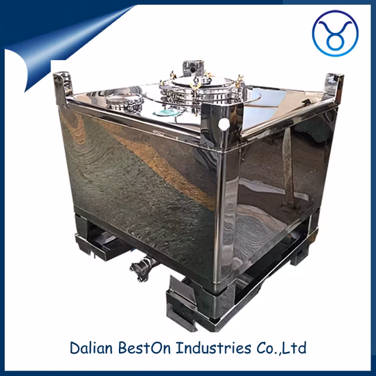 Не утвержденные резервуары IBC из нержавеющей стали, химические контейнеры, контейнер для промежуточных грузов, OEM по индивидуальному заказу, Китай IBC 1000L 2000L, 350 галлонов, 550 галлонов